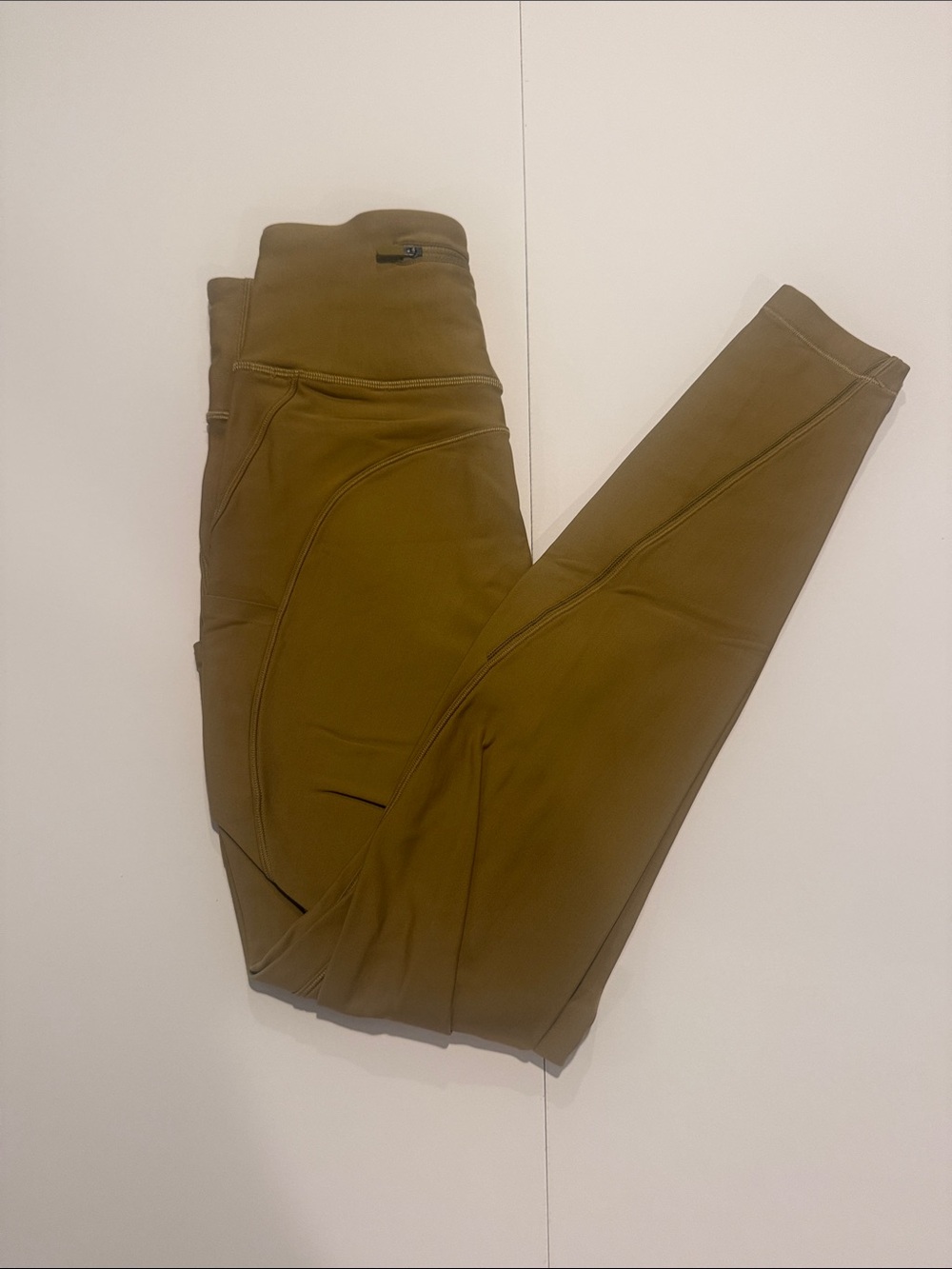 Lululemon mustard  yellow fleece lined Leggings